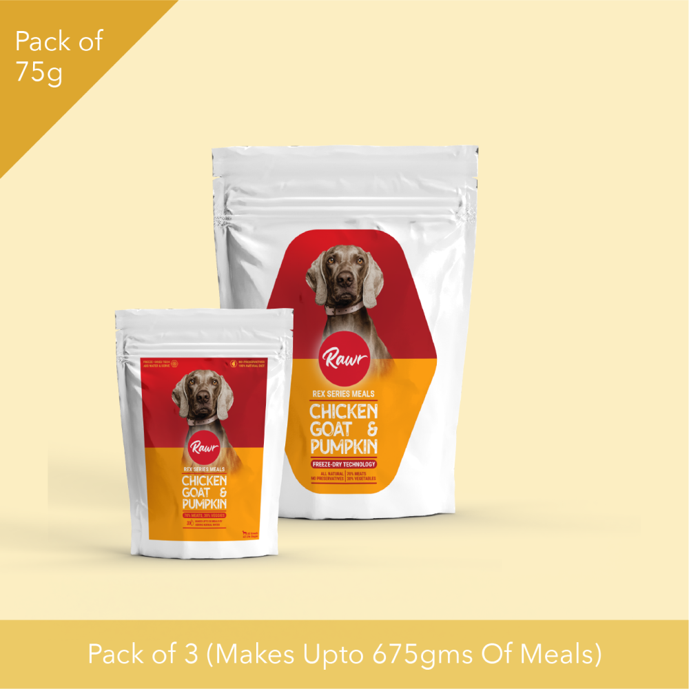 Rawr4dogs Rex Series Chicken, Goat and Pumpkin Freeze Meals Dog Dry Food