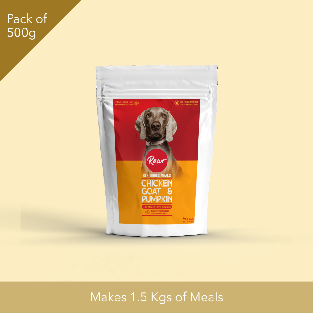 Rawr4dogs Rex Series Chicken, Goat and Pumpkin Freeze Meals Dog Dry Food