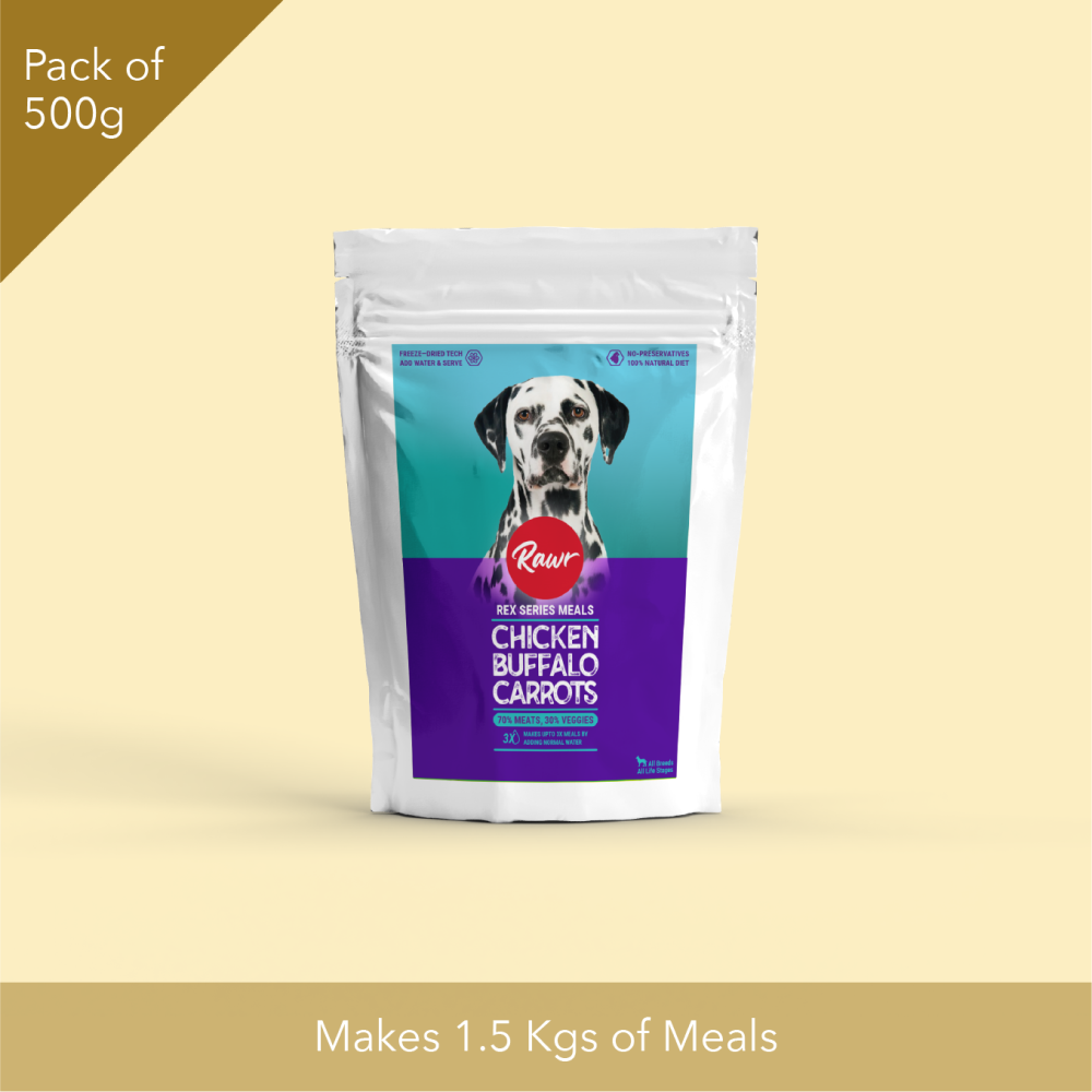 Rawr4dogs Rex Series Chicken, Buffalo and Carrots Freeze Meals Dog Dry Food
