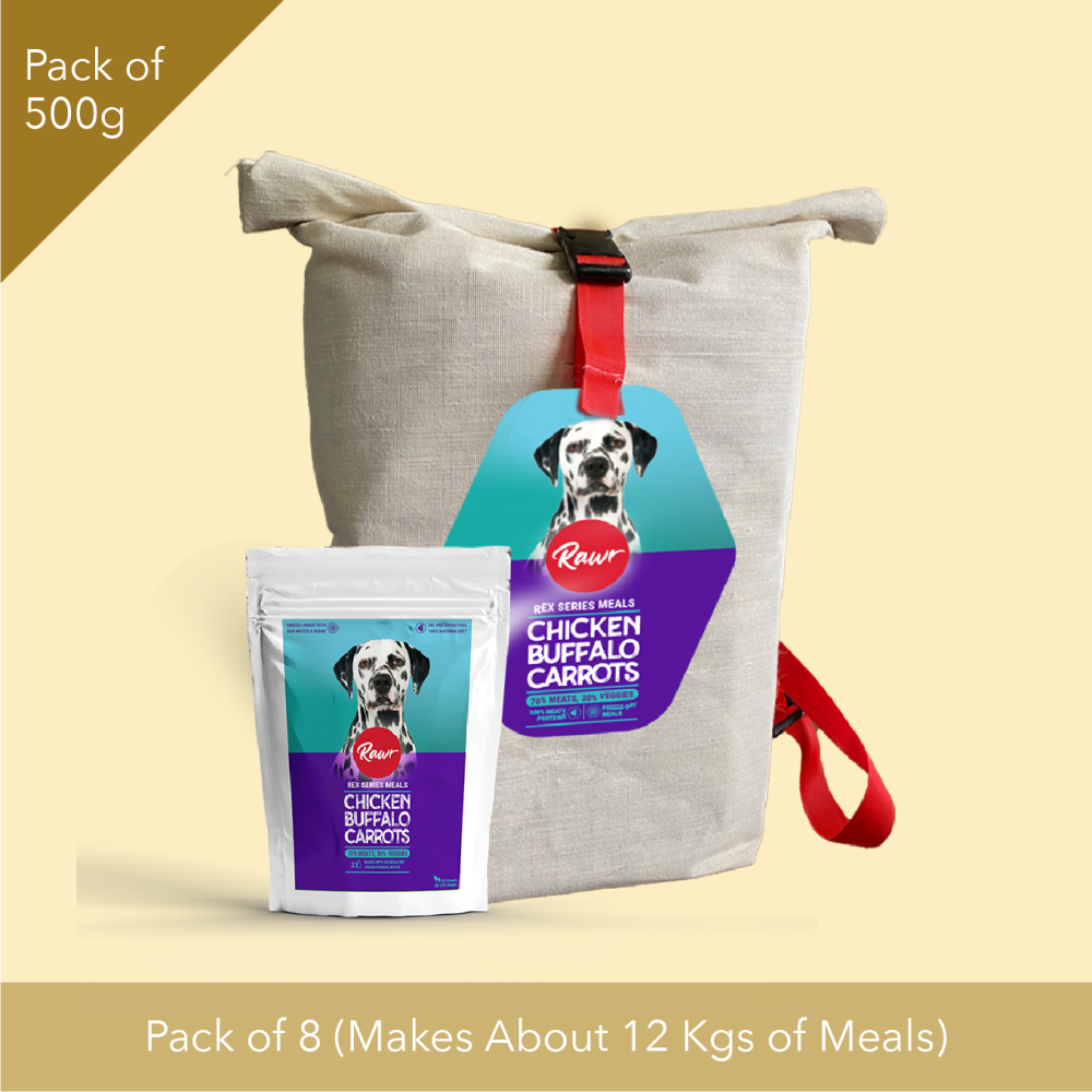 Rawr4dogs Rex Series Chicken, Buffalo and Carrots Freeze Meals Dog Dry Food