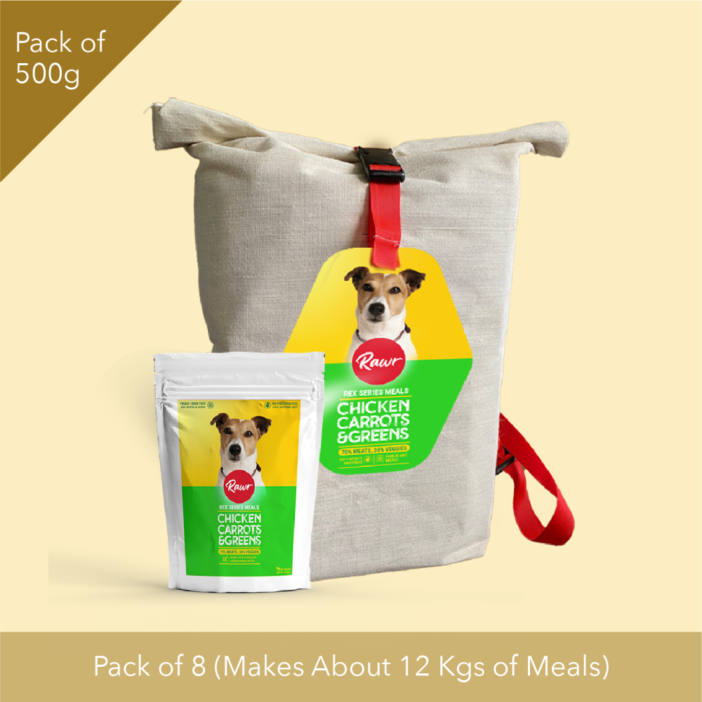 Rawr4dogs Rex Series Chicken, Carrots and Greens Freeze Meals Dog Dry Food