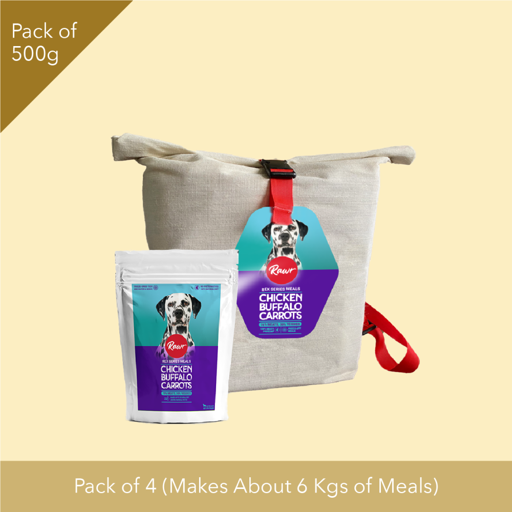 Rawr4dogs Rex Series Chicken, Buffalo and Carrots Freeze Meals Dog Dry Food