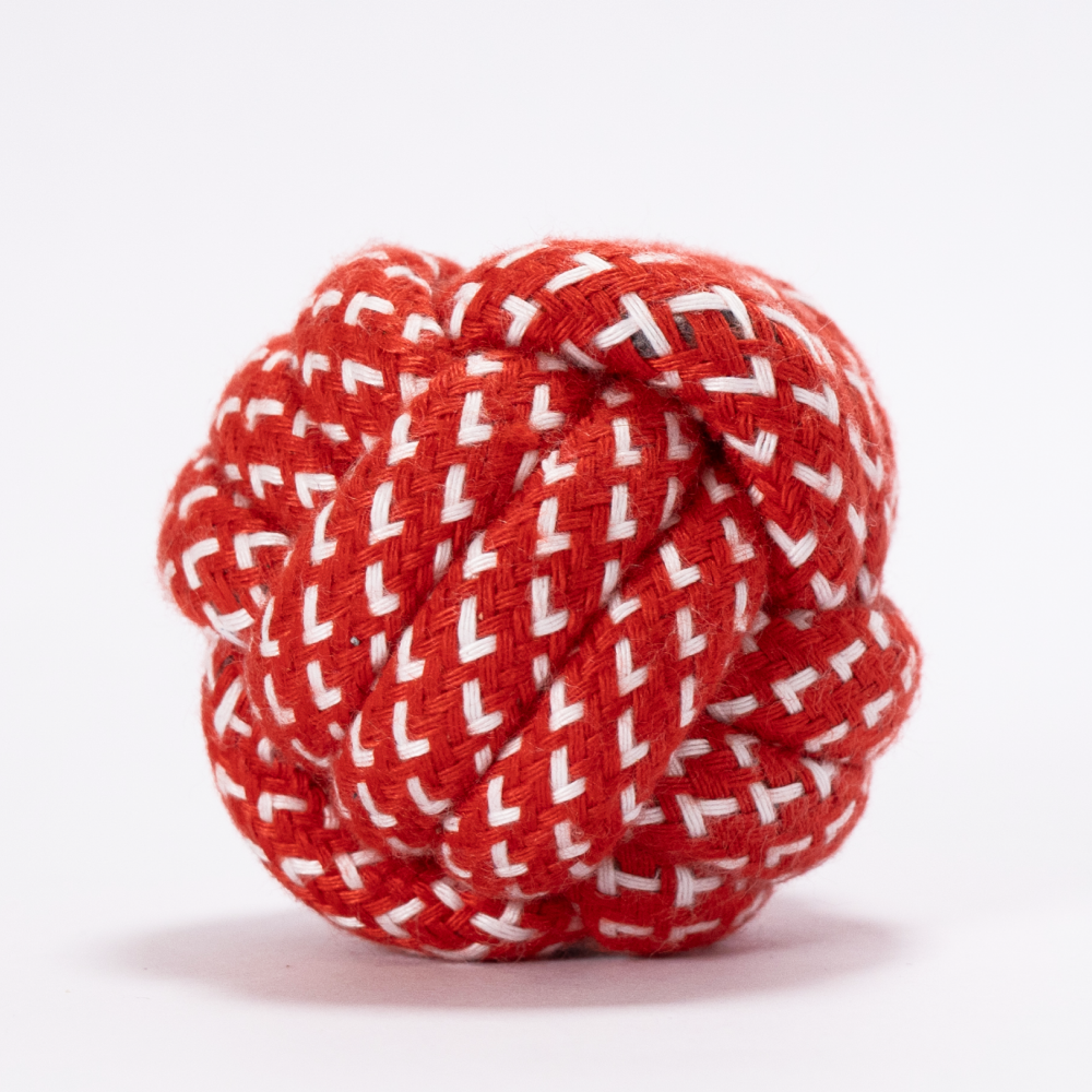 Skatrs Ball Shaped Rope Chew Toy for Cats & Dogs (Buy 1 Get 1)