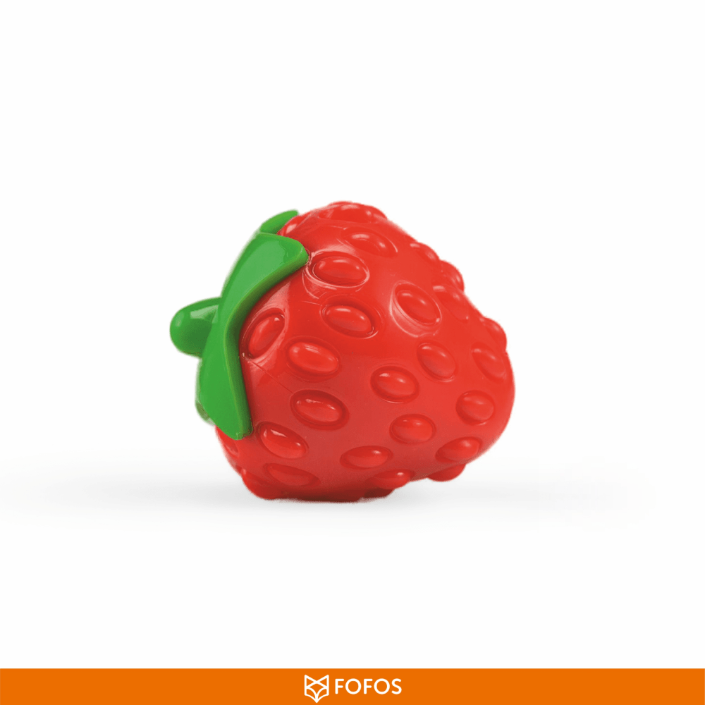 Fofos Silence Strawberry Squeaky Chew Toy for Dogs