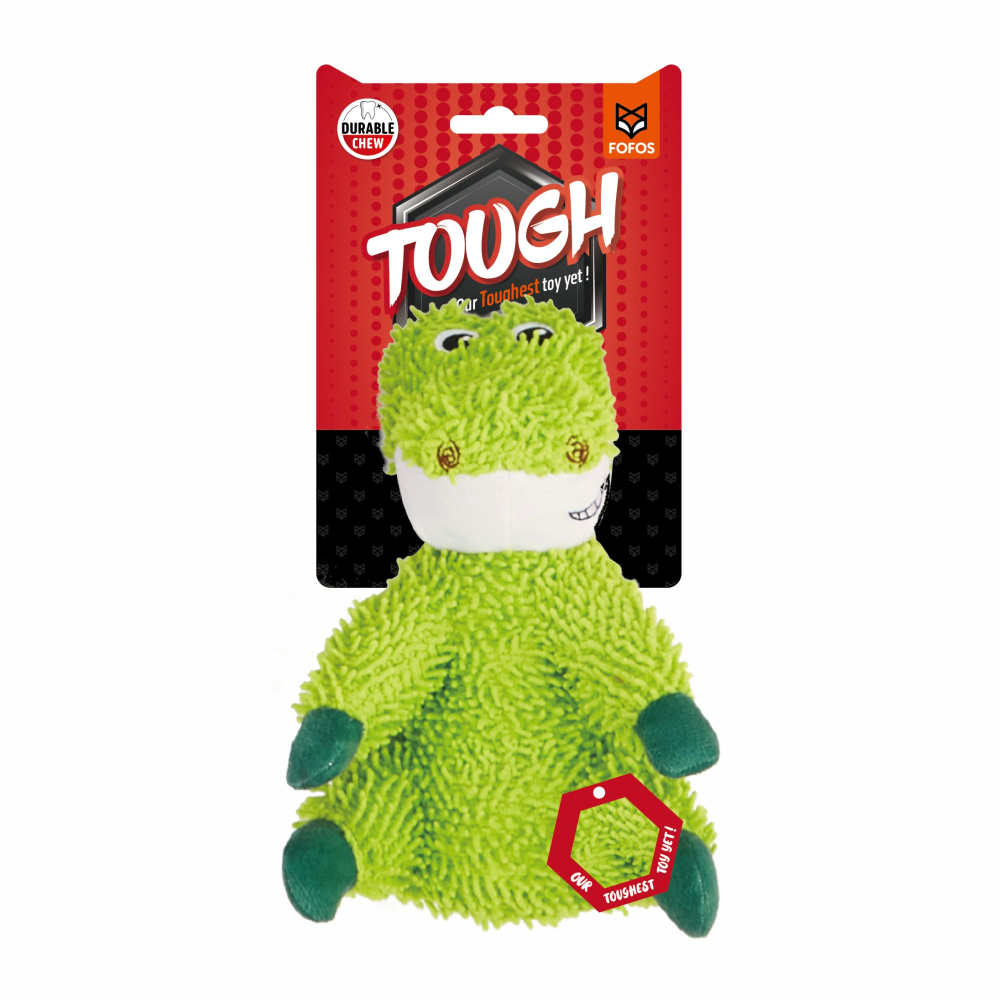 Fofos Alligator Tough Toy for Dogs | For Medium Chewers (Green)