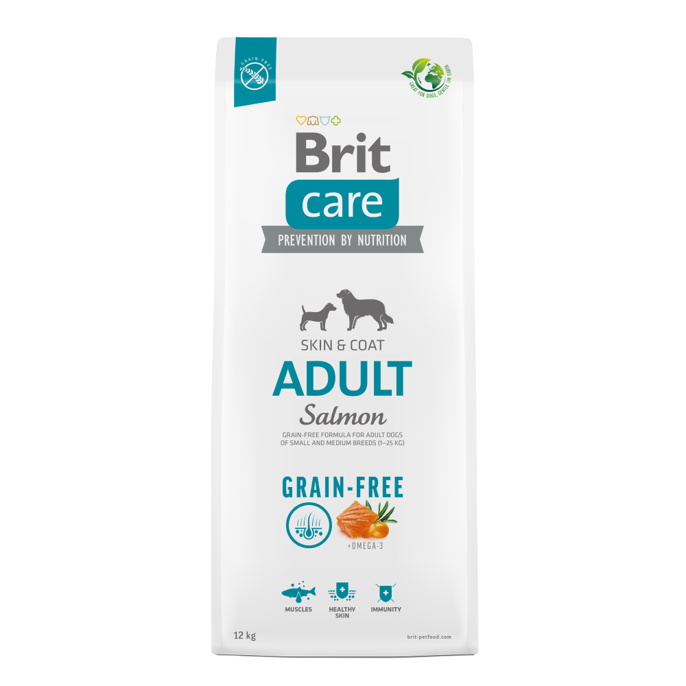 Brit Care Salmon & Potato Grain Free Adult Small and Medium Breed Dog Dry Food