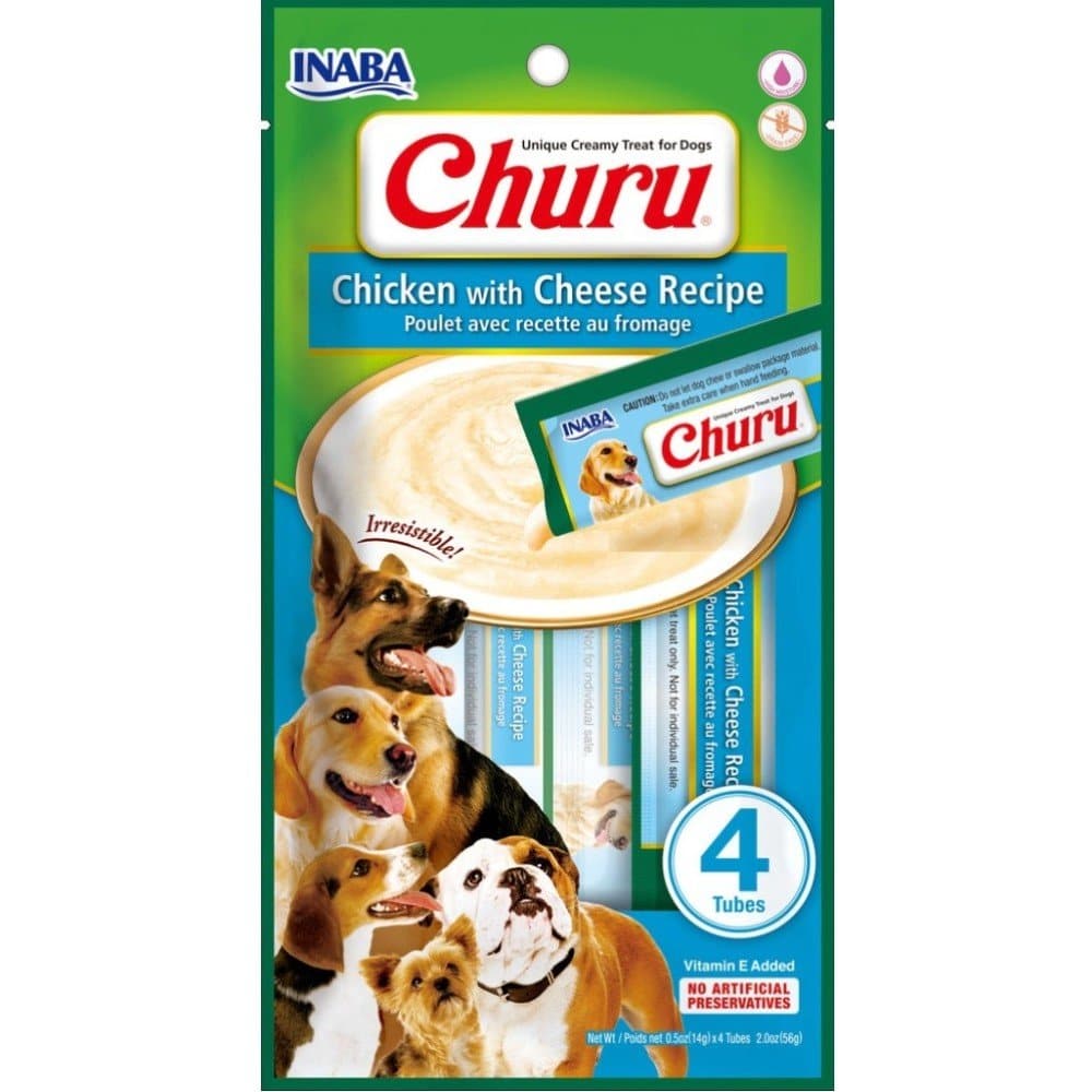 INABA Churu Chicken with Cheese Flavour Dog Treats (Limited Shelf Life)