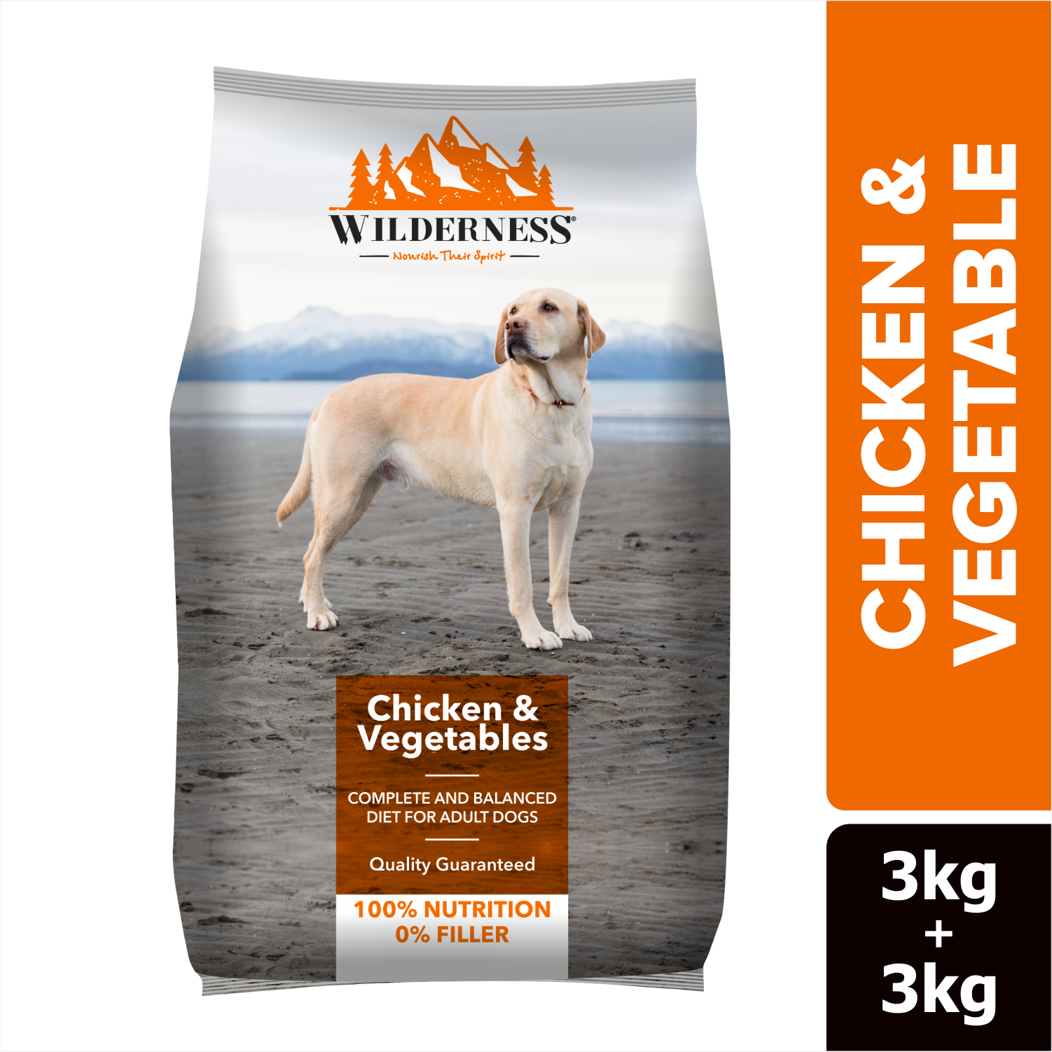 Wilderness Chicken & Vegetables Adult Dog Dry Food