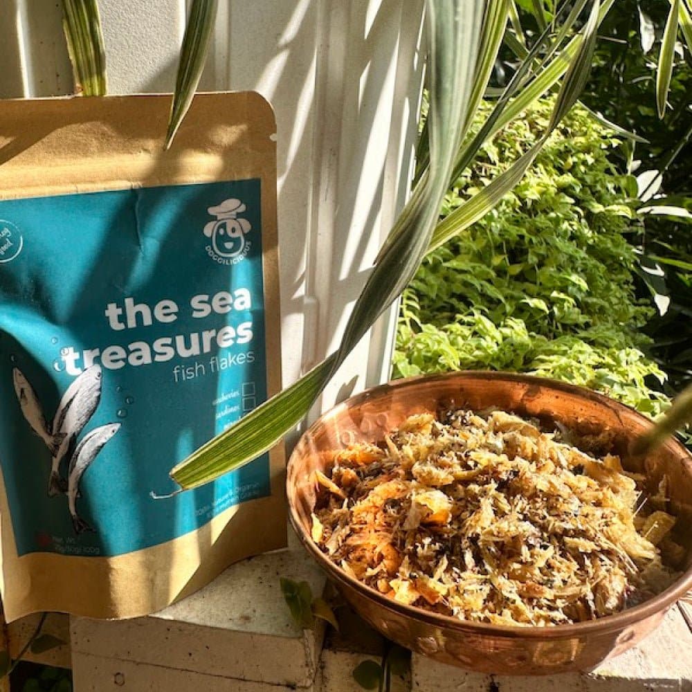 Doggilicious Sea Treasures Fish Flakes for Dogs