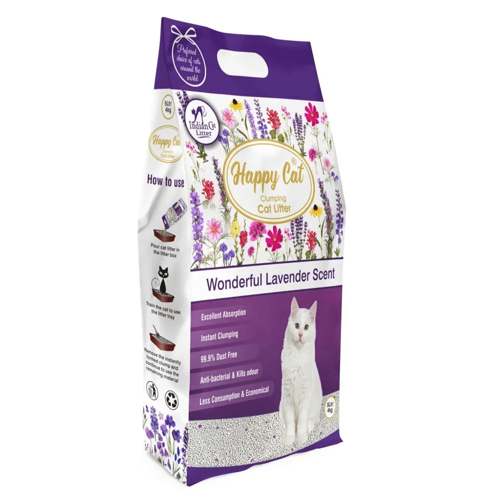 Happy Cat Lavender Scented Clumping Cat Litter
