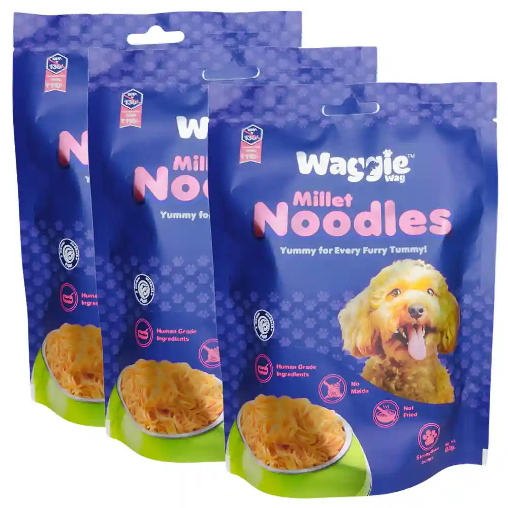 Waggie Wag Fish Millet Noodles for Dogs