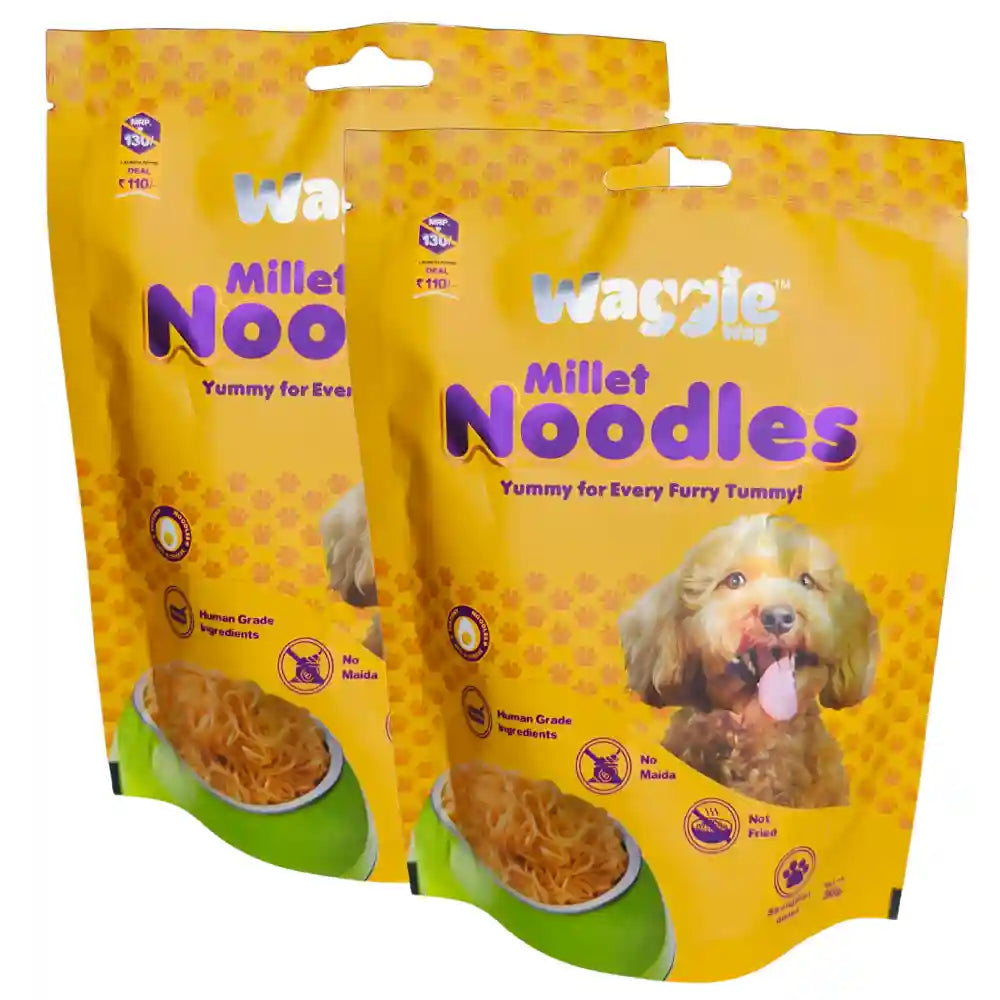 Waggie Wag Egg & Cheese Millet Noodles for Dogs