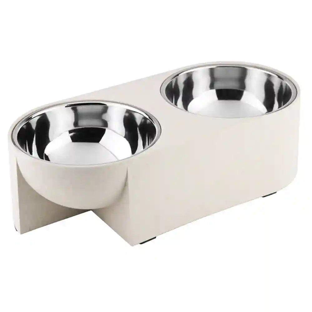 Pawpourri Sustainable Dual Diner for Dogs (Off White)