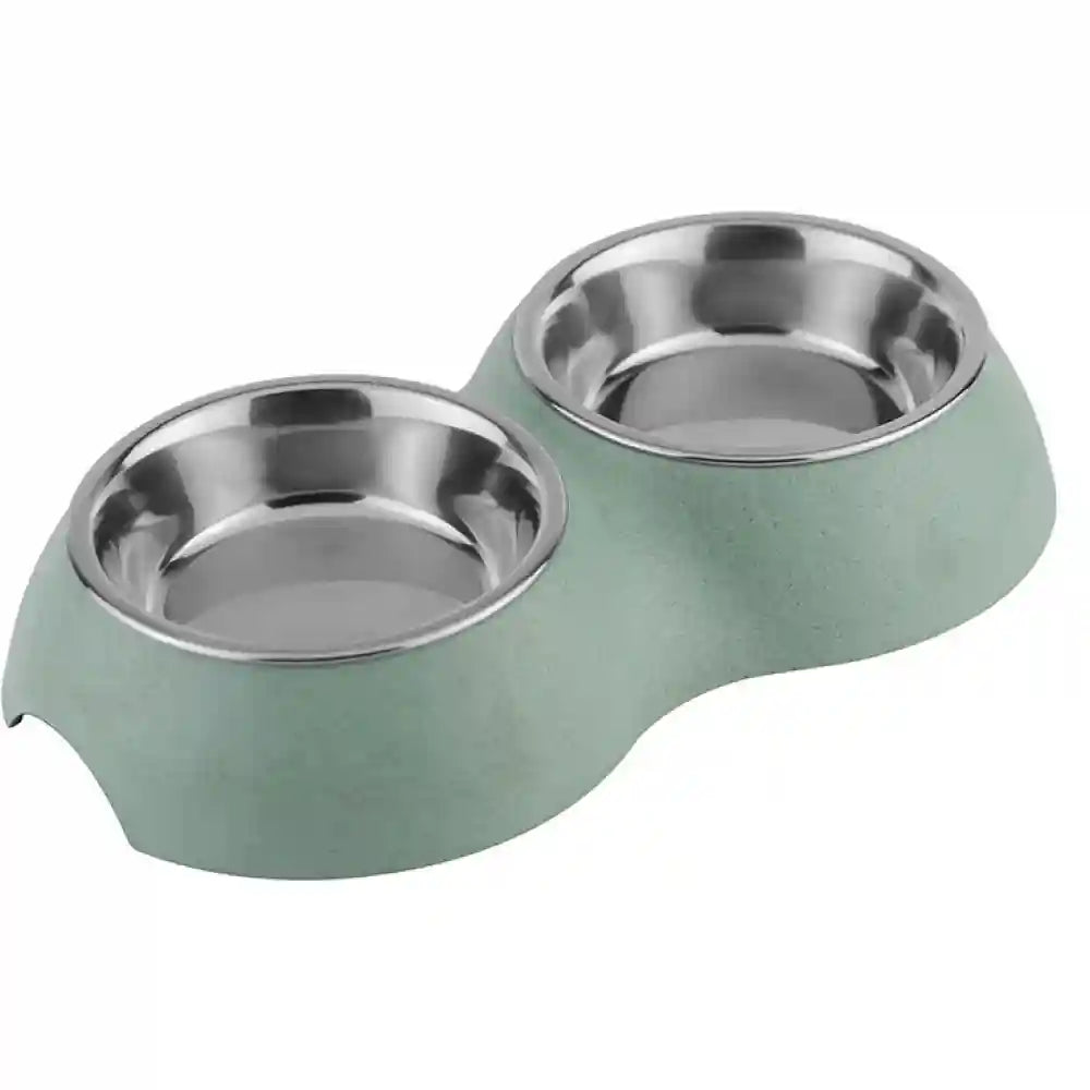 Pawpourri Sustainable Dual Diner for Cats (Mint Green)