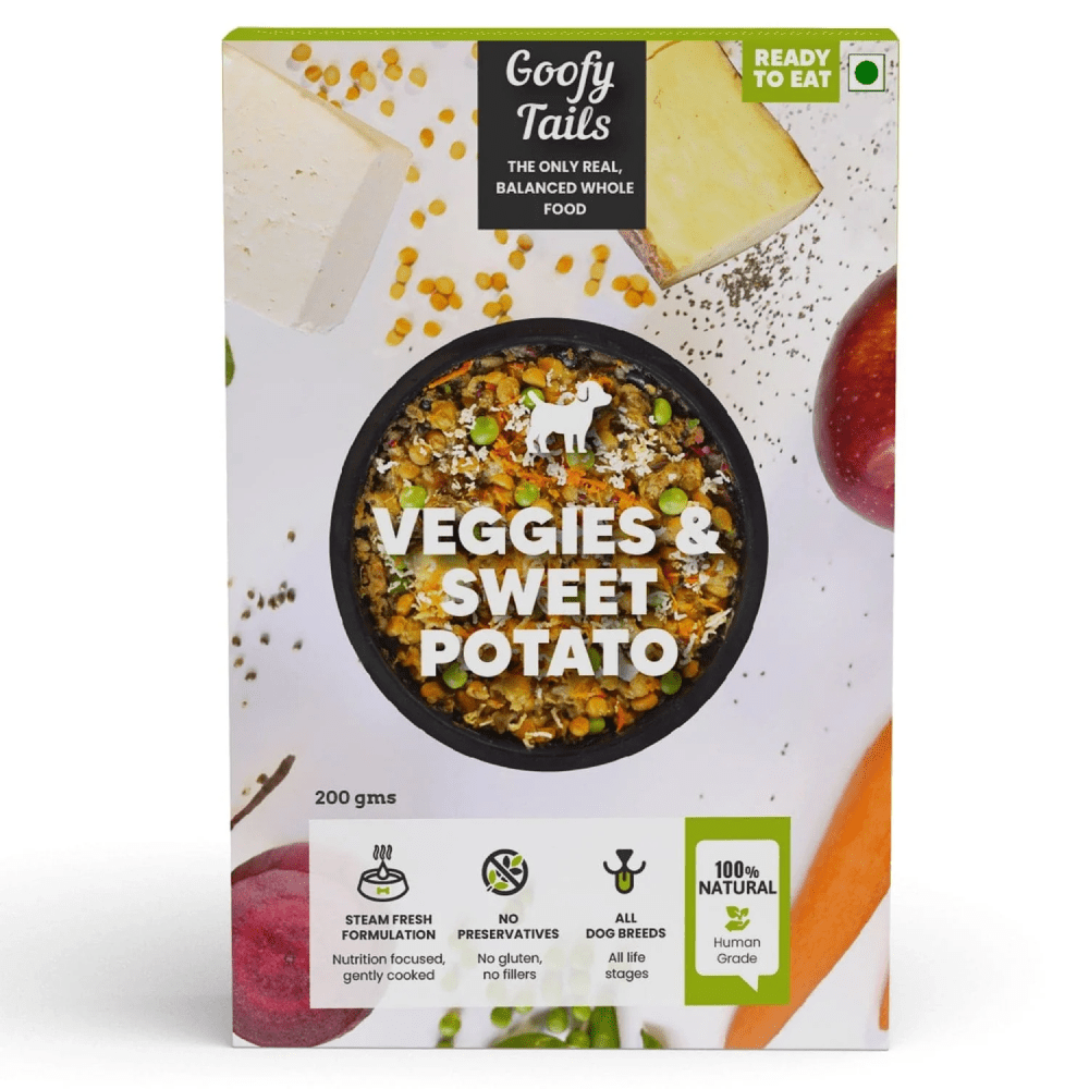 Goofy Tails Ready to Eat Veggies & Sweet Potato Dog Wet Food (Limited Shelf Life)