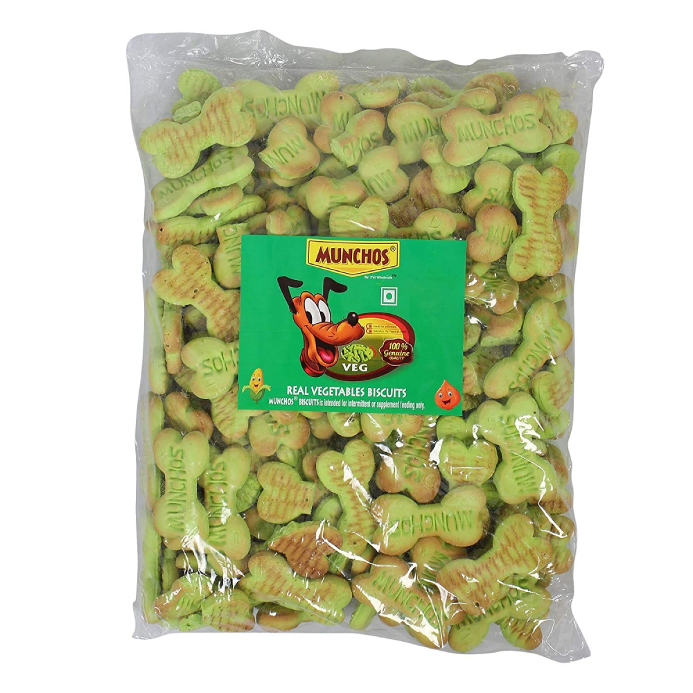 Munchos Real Veg Flavour Biscuit Adult Dog Treats (Pouch)