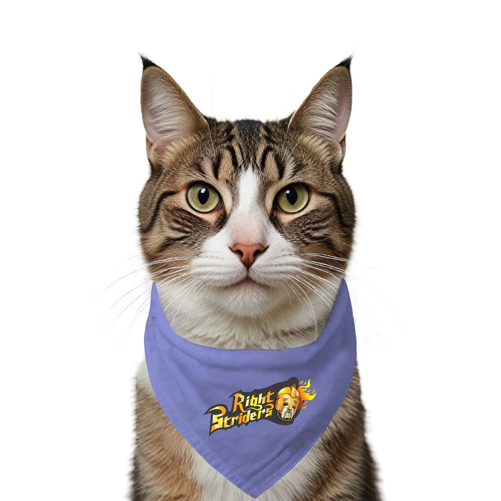 Ruse IPL Kolkata Right Striders Printed Bandana for Cats (Lavender)