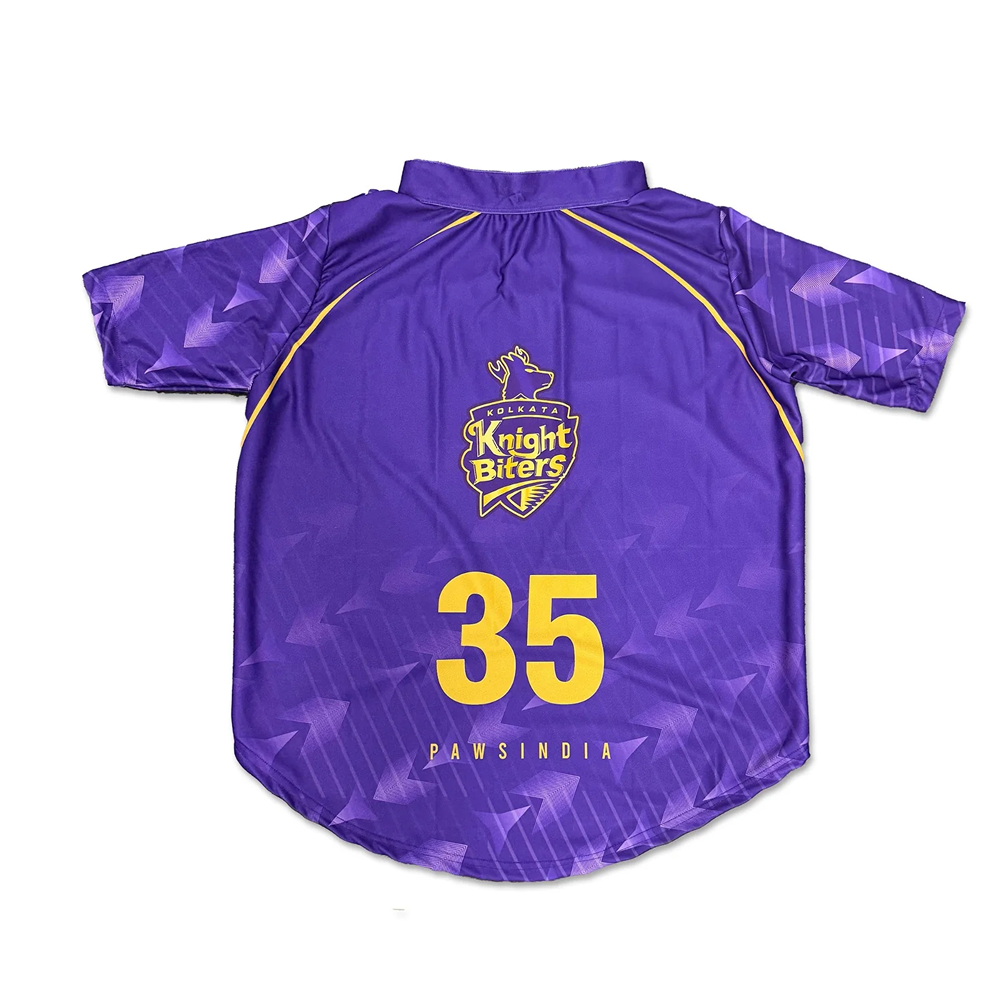 Pawsindia Kolkata Knight Biters ipl Jersey for Dogs