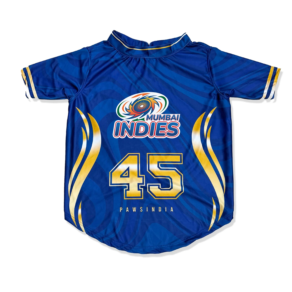 Pawsindia Mumbai Indies ipl Jersey for Dogs