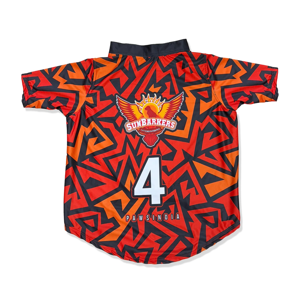 Pawsindia Sunbarkers Hyderabad ipl Jersey for Dogs