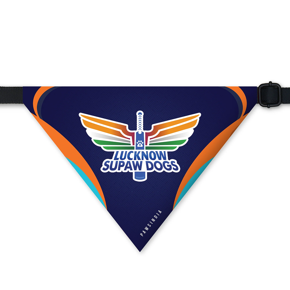 Pawsindia Lucknow Supaw Giants ipl Bandana for Dogs