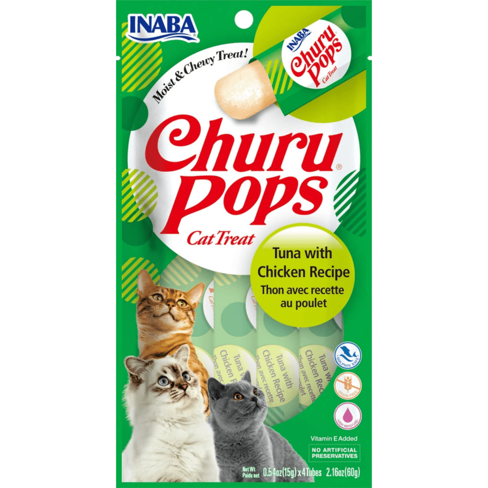 INABA Churu Pops Tuna with Chicken Flavour Cat Treat