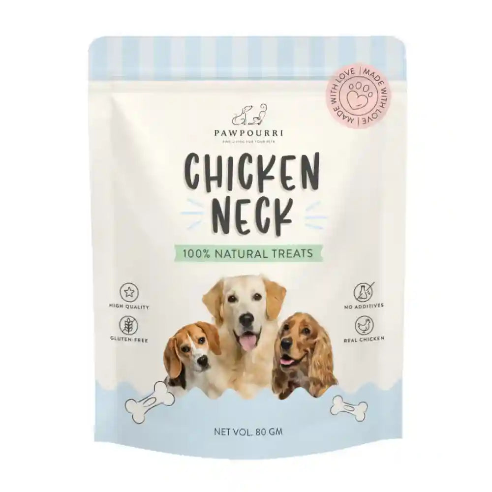 Pawpourri 100% Natural Chicken Neck Jerky Dog Treat