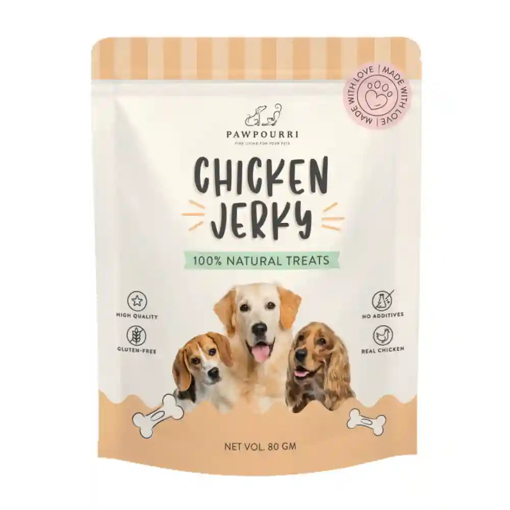 Pawpourri 100% Natural Chicken Jerky Dog Treat
