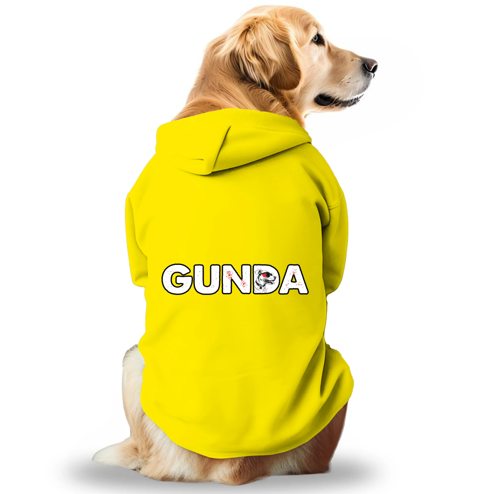 Pawsindia Gunda Hoodie for Dogs (Yellow)