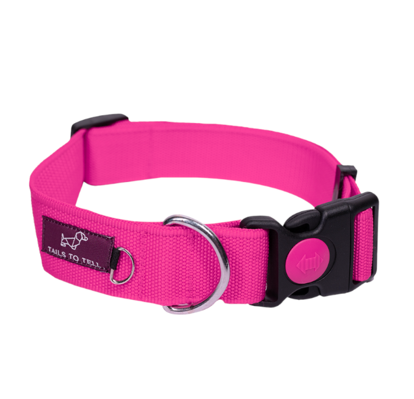 Tails to Tell Polyester Collar for Dogs (Pink)