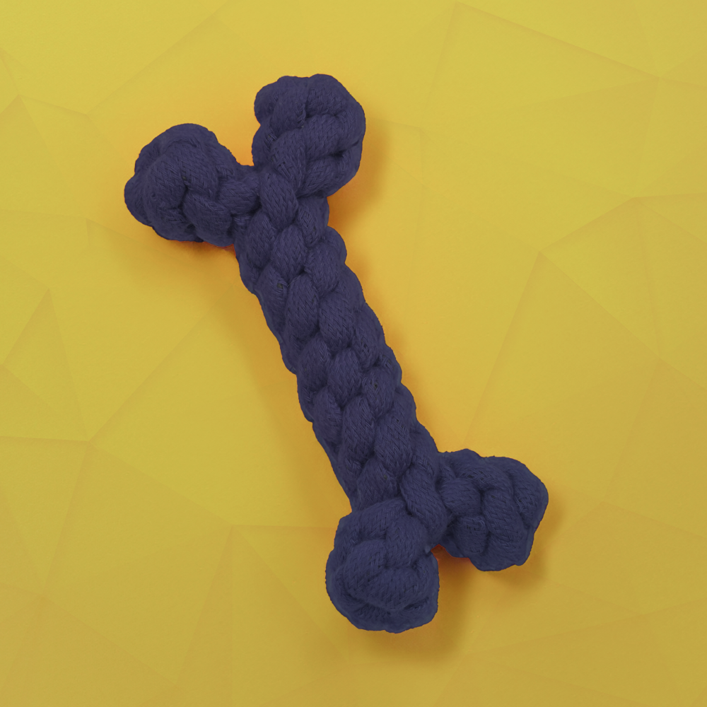 Skatrs Bone Shaped Rope Chew Toy for Dogs and Cats (Buy 1 Get 1 Free)