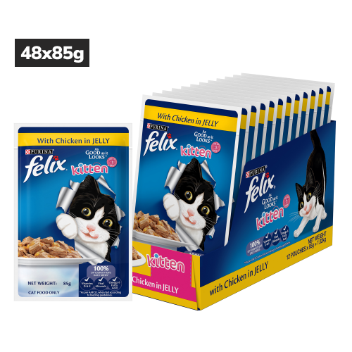 Purina Felix Chicken with Jelly Kitten Wet Food