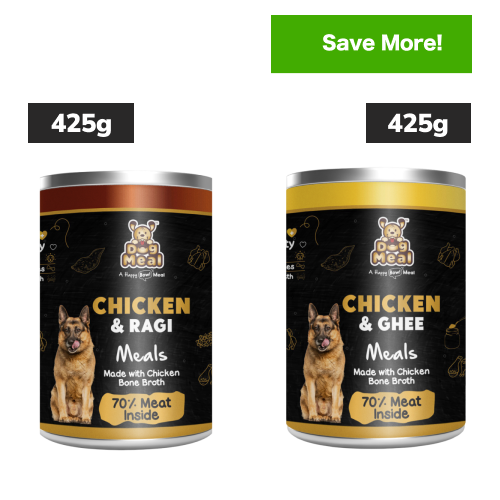 Dog Meal Chicken & Ragi and Ghee Chicken Meals Dog Wet Food Combo