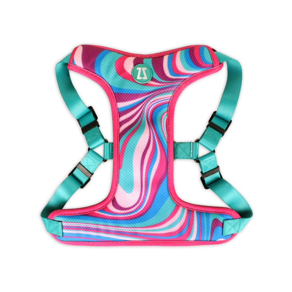 Zoomiez Adjustable Fuse Printed Soft Mesh Harness for Cats