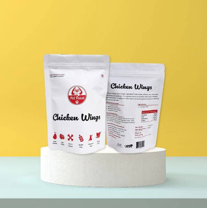 Pet Feast Chicken Wings Raw Treats for Pets