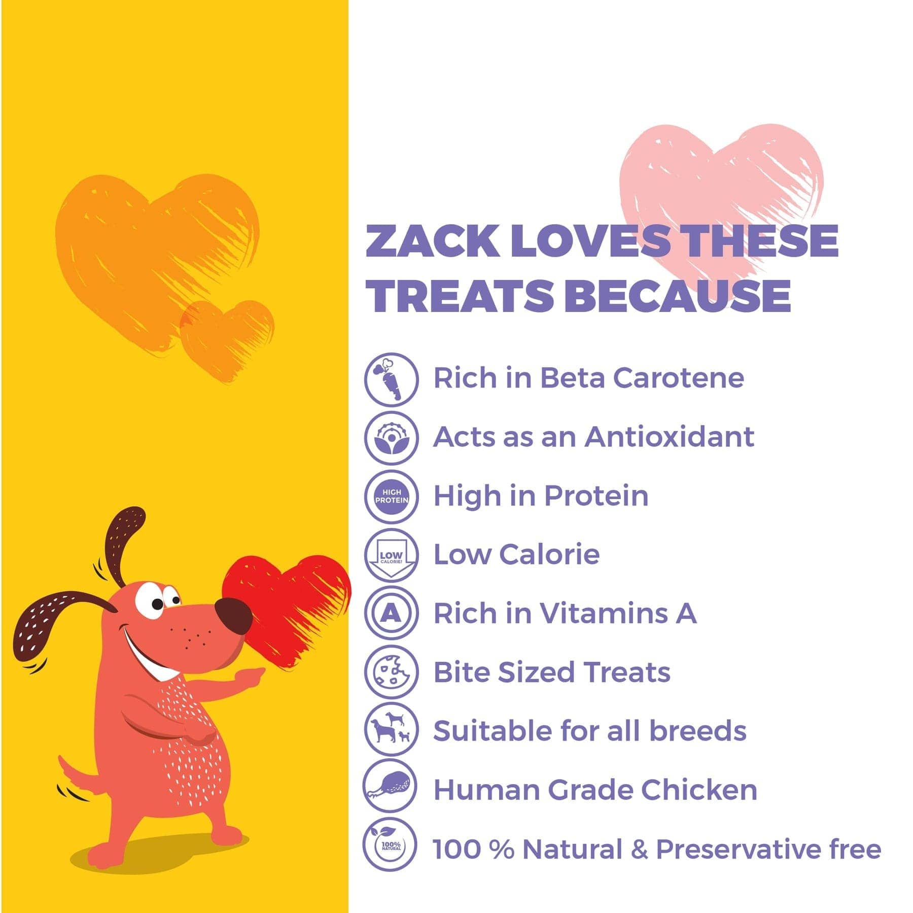 Captain Zack 24 Carrots Feast Chicken & Carrots Jerky Treats
