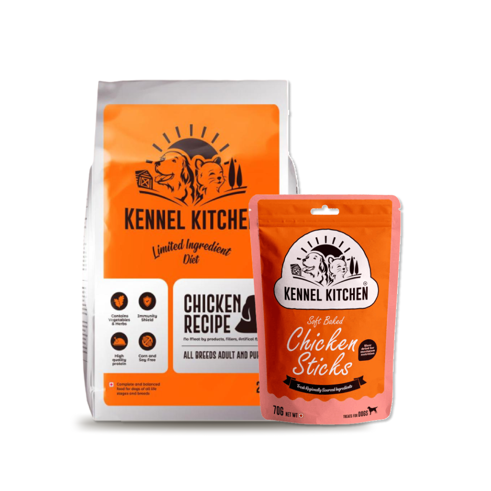 Kennel Kitchen Dog Dry Treat Food Combo