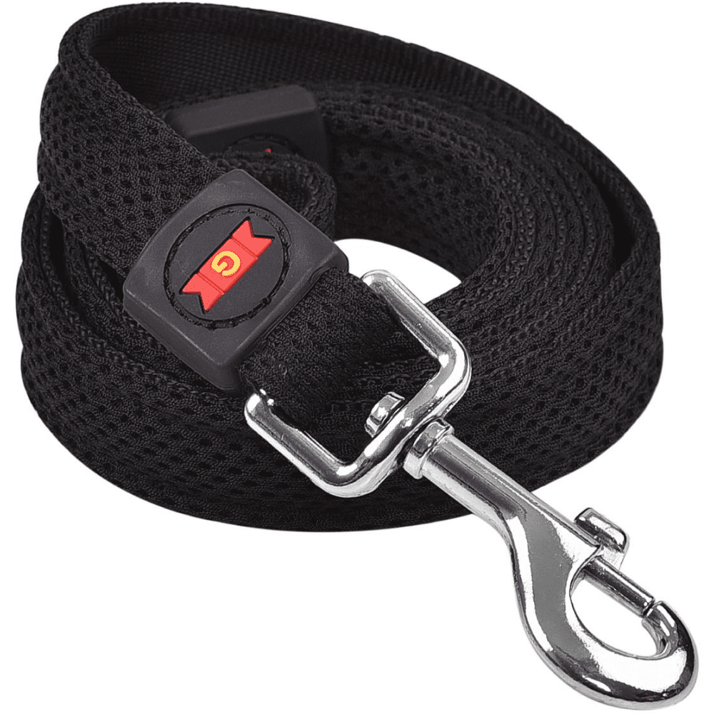 Glenand Nylon Mesh Leash for Dogs (Black)