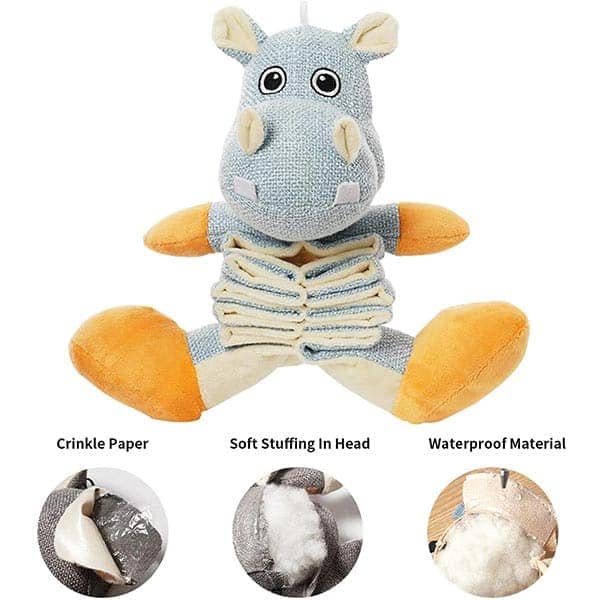 Pawsindia Enlarge the Hippo Toy for Dogs