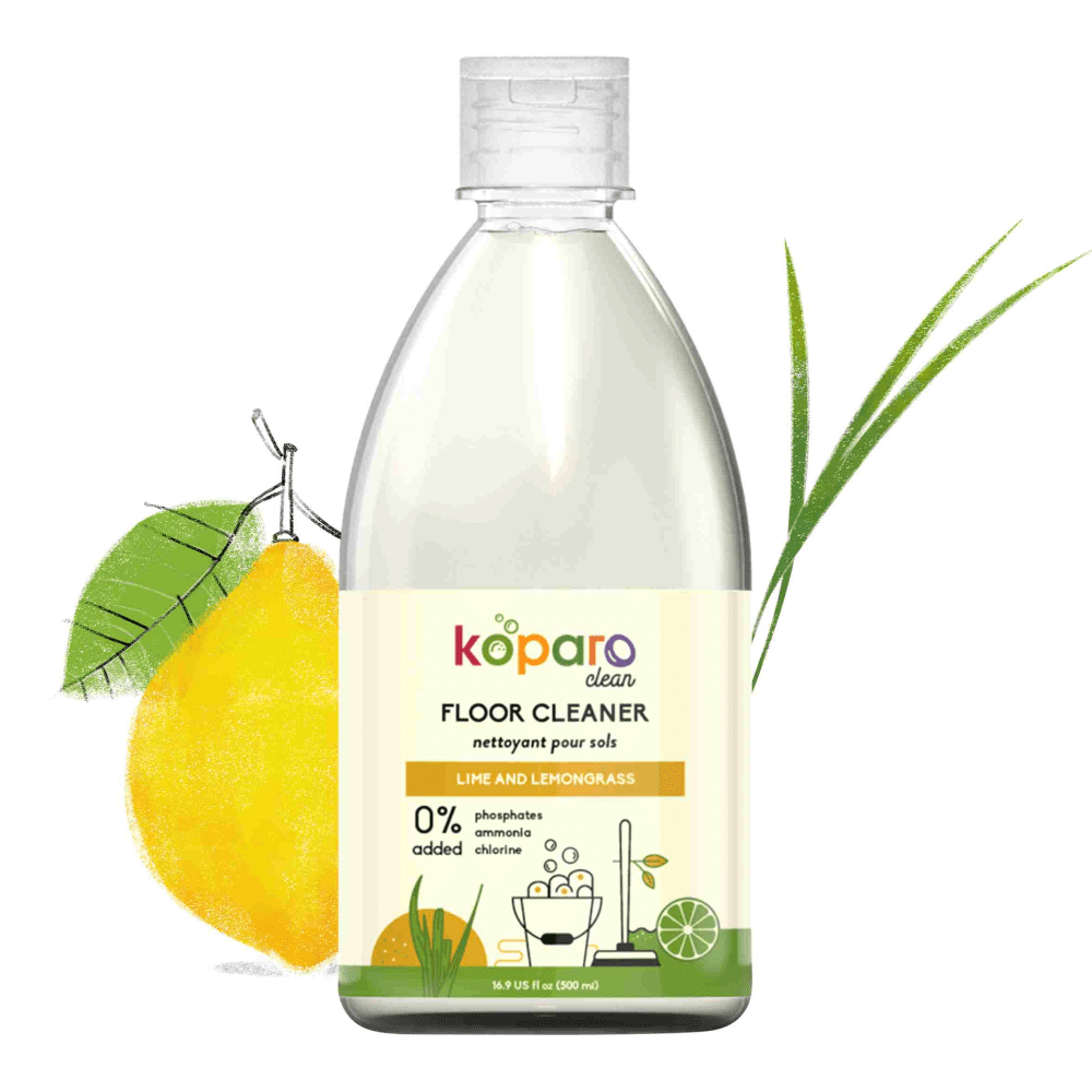 Koparo Floor Cleaner Infused with Teatree Oil Lime and Lemongrass Fragrance (Pet Safe)