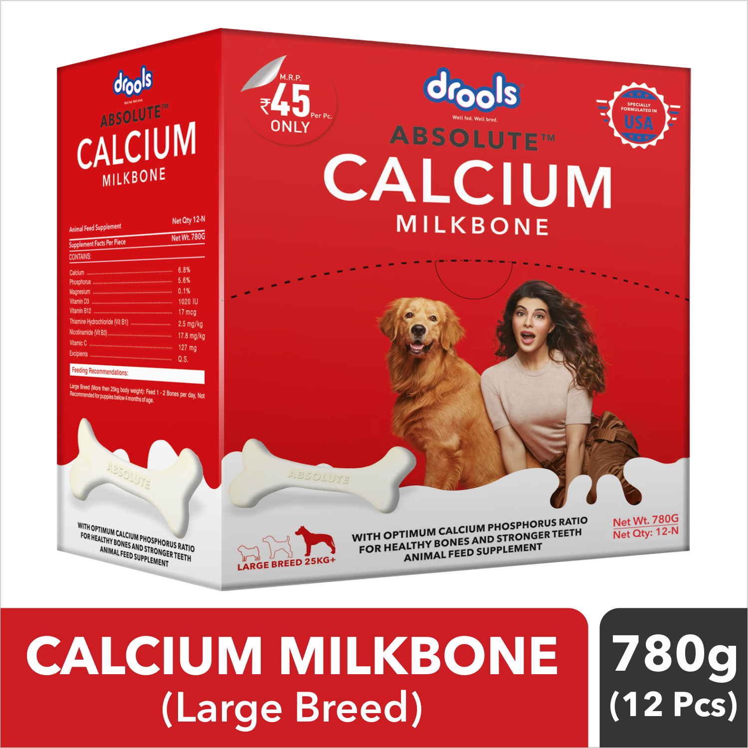 Drools Absolute Calcium Bone for Large Dogs