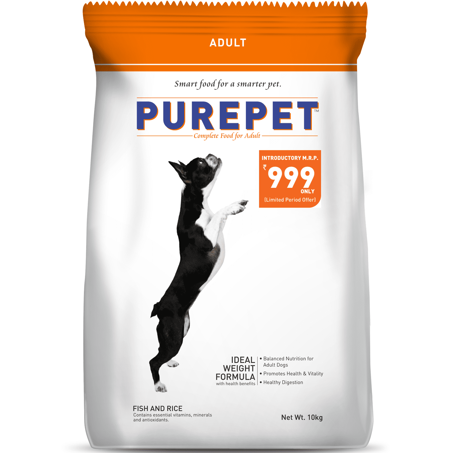 Purepet Fish & Rice Adult Dog Dry Food