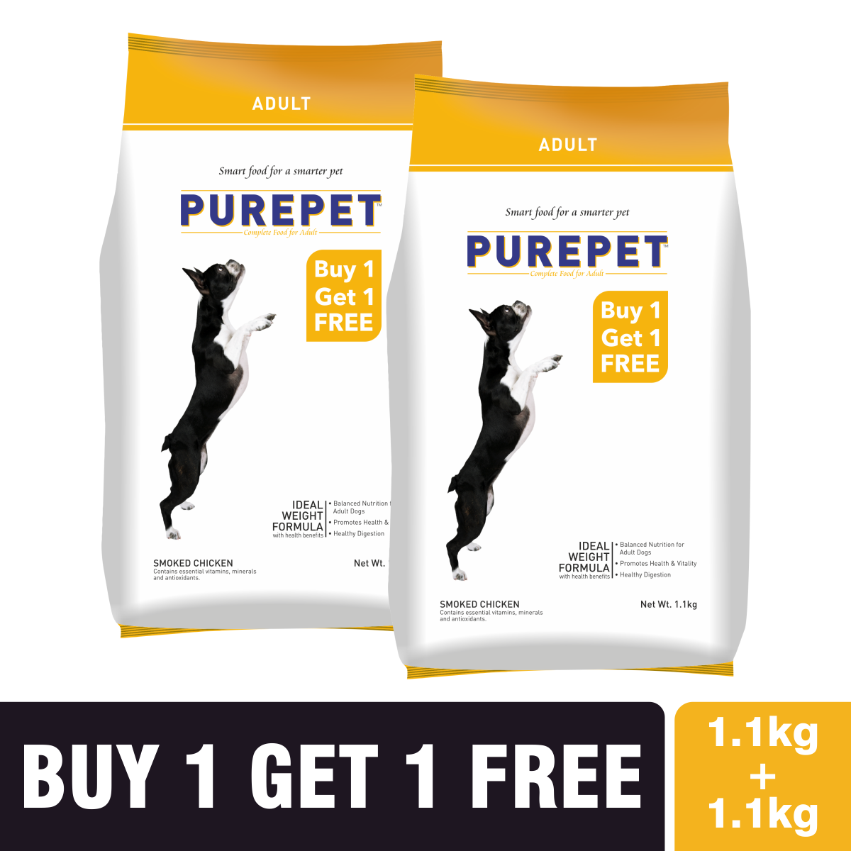 Purepet Smoked Chicken Adult Dry Dog Food