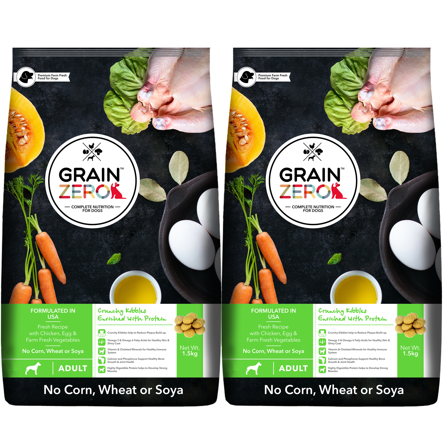 Grain Zero Adult Dog Dry Food (Buy 1 Get 1 Free)