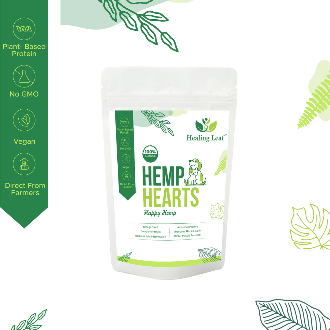 Healing Leaf Hemp Hearts - 100g + Hemp Oil - 90ml for Pets
