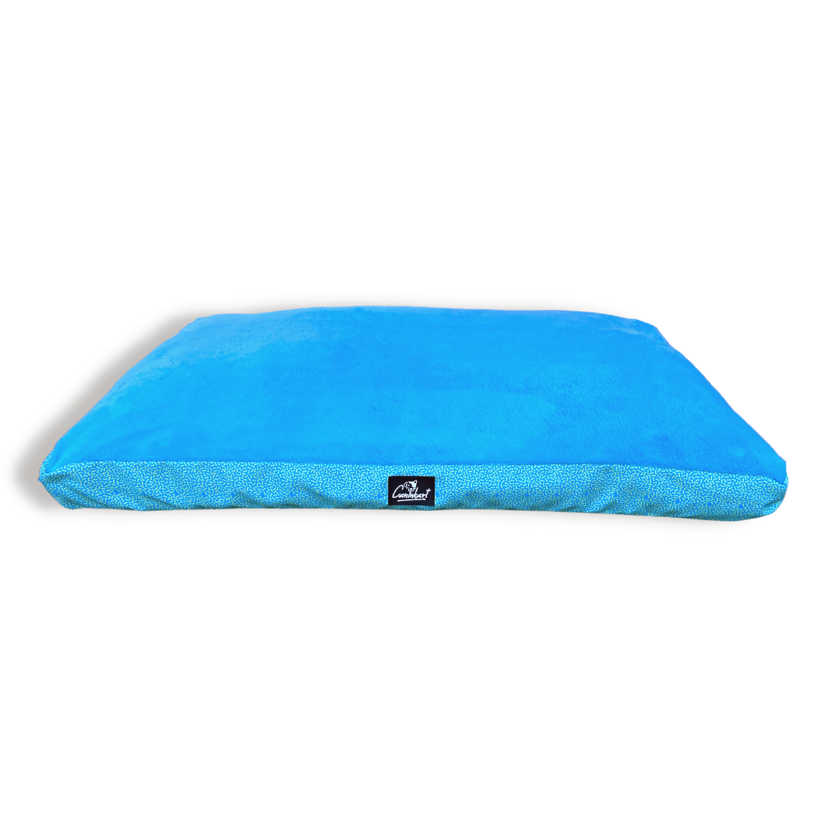 Caninkart Blue Bone Print Lounge Mattress for Pets (47x29x4 in)