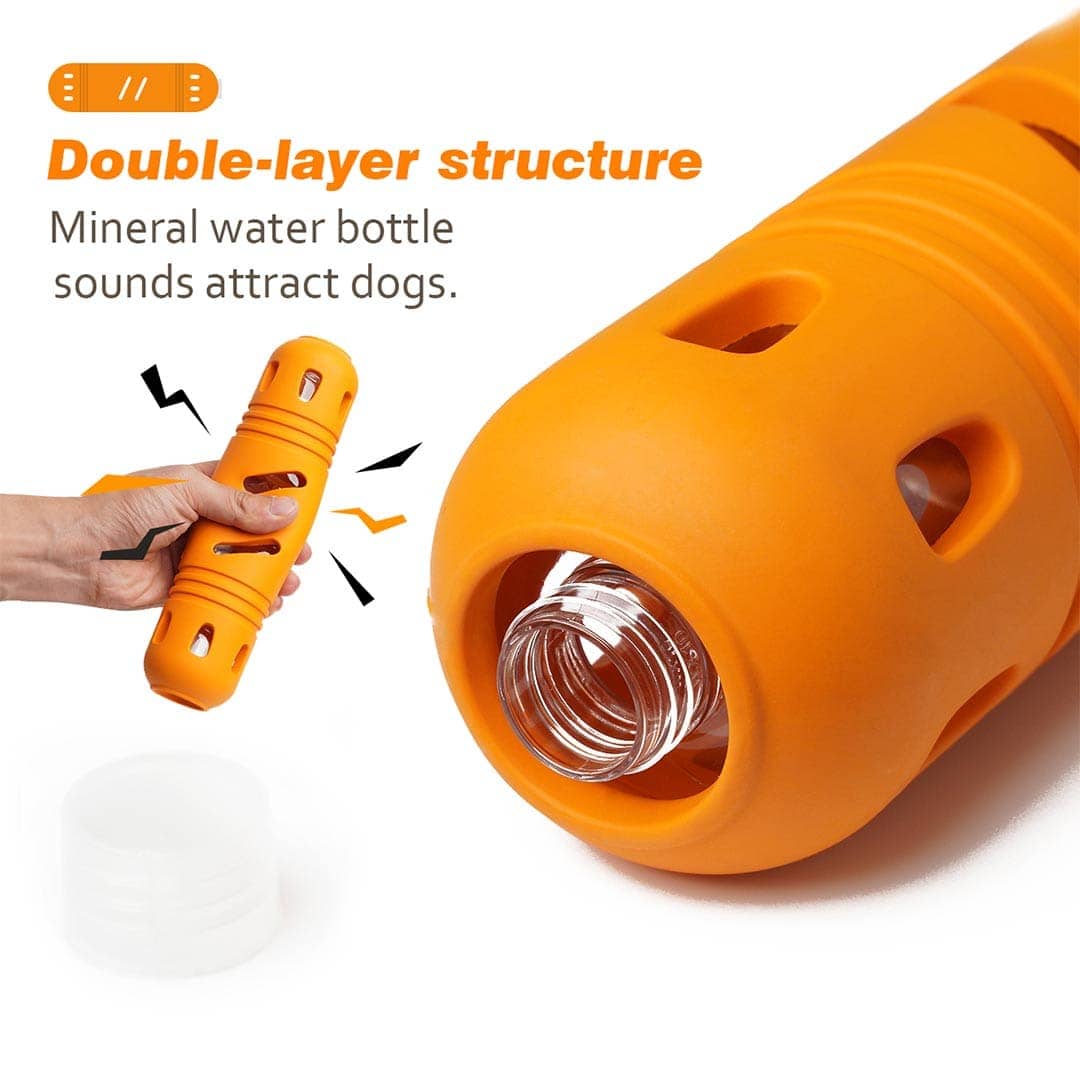 Pawsindia Rubber Bottle Chew Toy for Dogs
