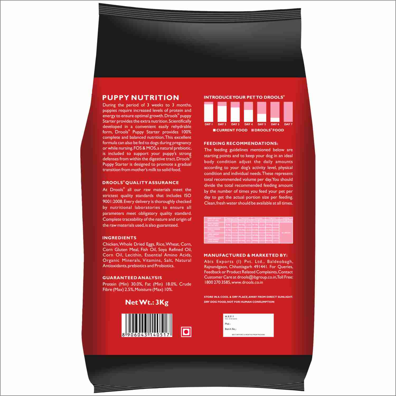 Drools Chicken Puppy Starter Dry Dog Food