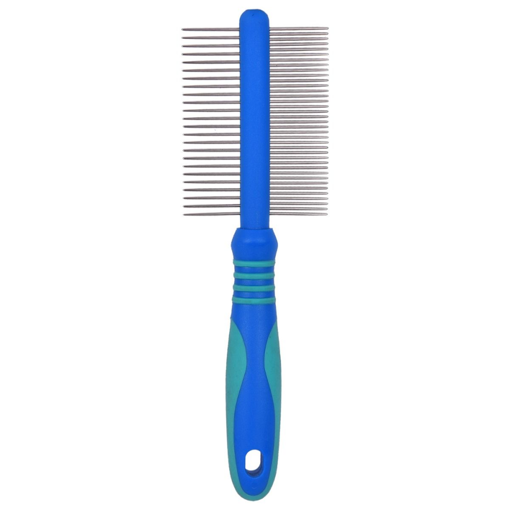 Glenand Double Side Fix Pin Handle Comb for Pets
