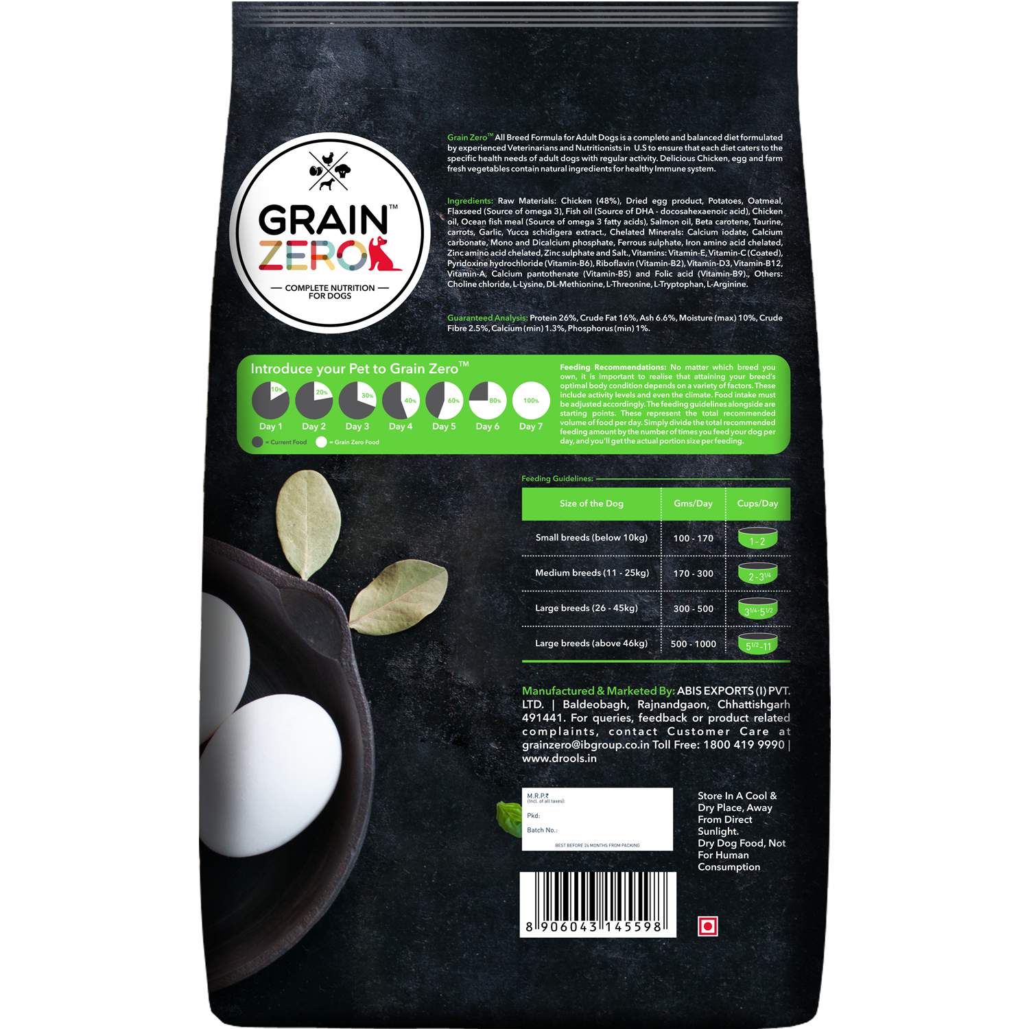 Grain Zero Adult Dog Dry Food (Buy 1 Get 1 Free)
